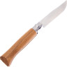 Нож OPINEL №8, нержавеющая сталь, рукоять дуб, гравировка серна, 002336